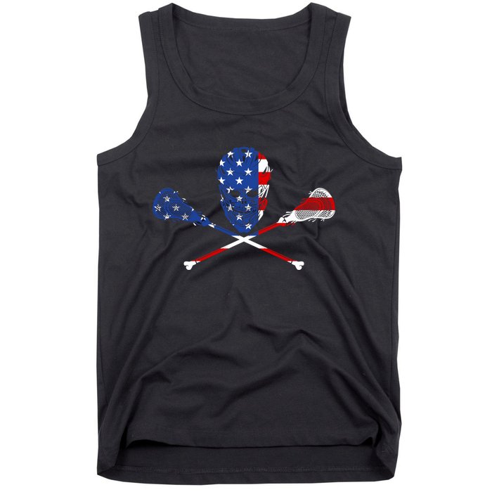 Lacrosse Flag Tank Top