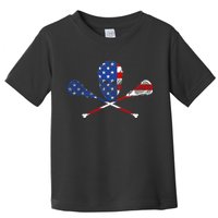 Lacrosse Flag Toddler T-Shirt