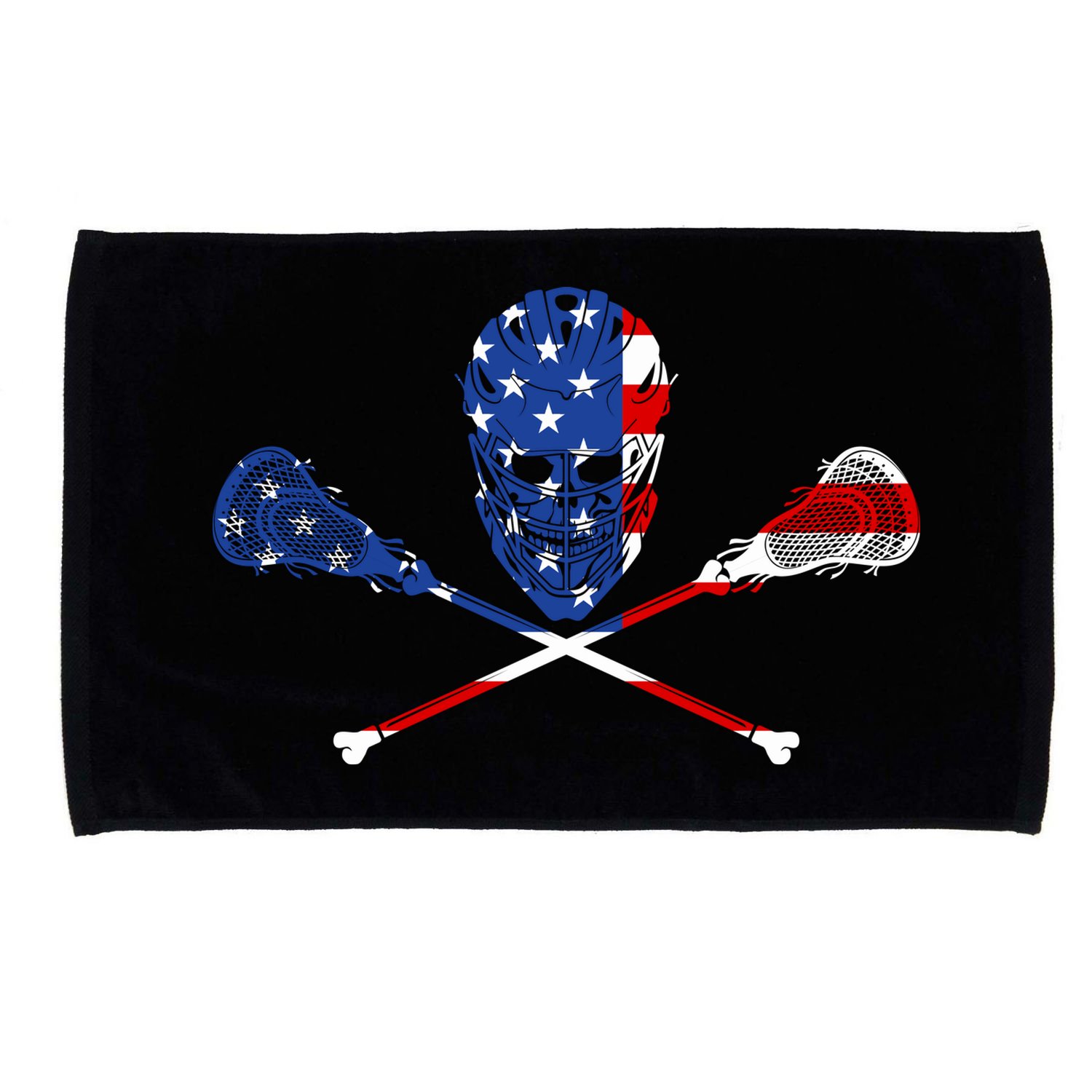 Lacrosse Flag Microfiber Hand Towel