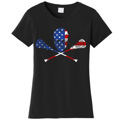 Lacrosse Flag Women's T-Shirt