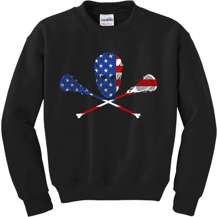 Lacrosse Flag Kids Sweatshirt