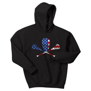 Lacrosse Flag Kids Hoodie