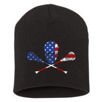 Lacrosse Flag Short Acrylic Beanie