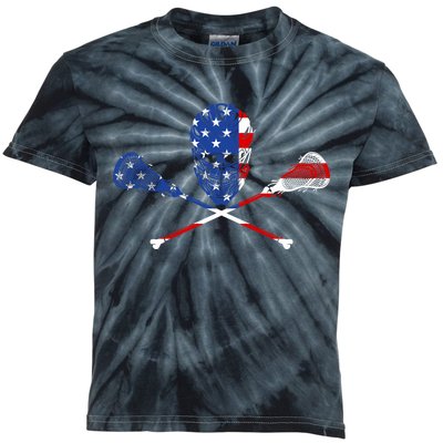 Lacrosse Flag Kids Tie-Dye T-Shirt