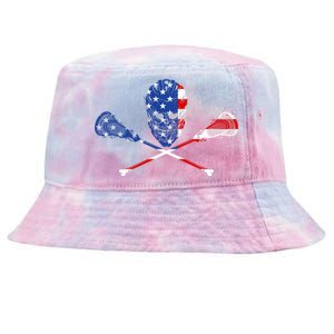 Lacrosse Flag Tie-Dyed Bucket Hat