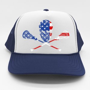 Lacrosse Flag Trucker Hat