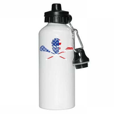 Lacrosse Flag Aluminum Water Bottle