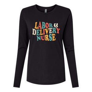 Labor And Delivery Nurse L And D Nurses Day Week Nursing Gift Womens Cotton Relaxed Long Sleeve T-Shirt