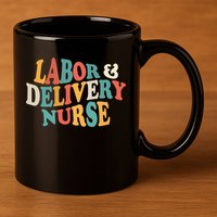 Labor And Delivery Nurse L And D Nurses Day Week Nursing Gift 11oz C Handle Ceramic Mug