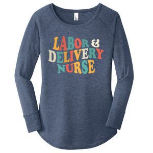 Labor And Delivery Nurse L And D Nurses Day Week Nursing Gift Women's Perfect Tri Tunic Long Sleeve Shirt