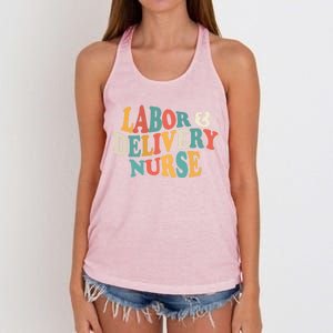 Labor And Delivery Nurse L And D Nurses Day Week Nursing Gift Women's Knotted Racerback Tank