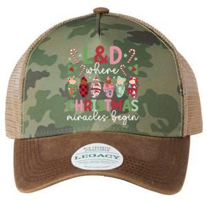 L And D Christmas Miracles L And D Nurse Xmas Party L And D Nursing Meaningful G Legacy Tie Dye Trucker Hat