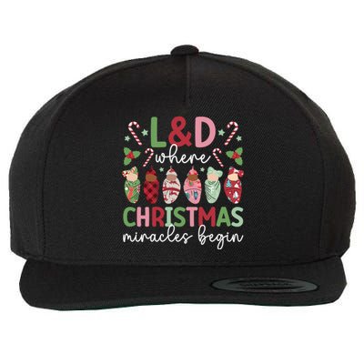 L And D Christmas Miracles L And D Nurse Xmas Party L And D Nursing Meaningful G Wool Snapback Cap