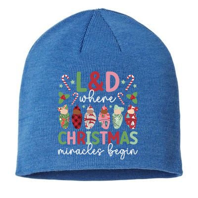 L And D Christmas Miracles L And D Nurse Xmas Party L And D Nursing Meaningful G Sustainable Beanie