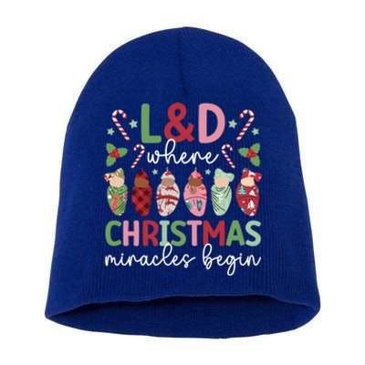 L And D Christmas Miracles L And D Nurse Xmas Party L And D Nursing Meaningful G Short Acrylic Beanie