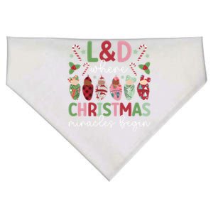 L And D Christmas Miracles L And D Nurse Xmas Party L And D Nursing Meaningful G USA-Made Doggie Bandana