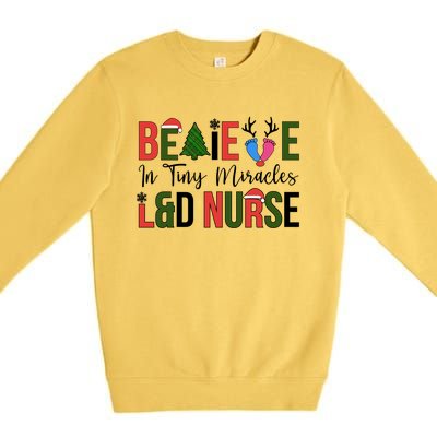 L And D Nurse Christmas Labor And Delivery Nursing Xmas Gift Premium Crewneck Sweatshirt