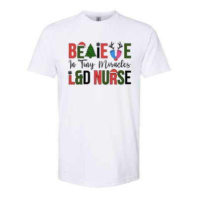 L And D Nurse Christmas Labor And Delivery Nursing Xmas Gift Softstyle CVC T-Shirt