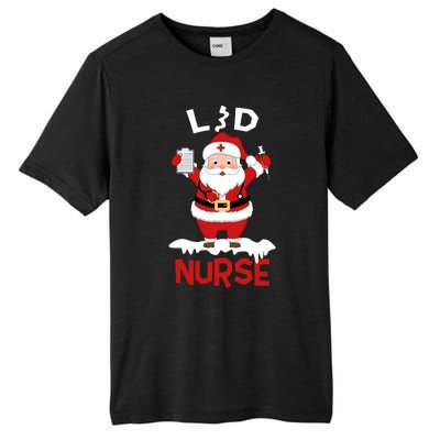 L And D Nurse Santa Claus Stethoscope Christmas Xmas Gift Tall Fusion ChromaSoft Performance T-Shirt