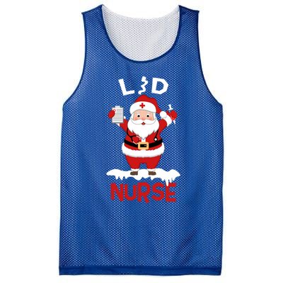 L And D Nurse Santa Claus Stethoscope Christmas Xmas Gift Mesh Reversible Basketball Jersey Tank