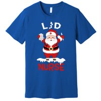 L And D Nurse Santa Claus Stethoscope Christmas Xmas Gift Premium T-Shirt