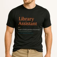 Library Assistant Definition Funny School Librarian Bookish Performance Shirt