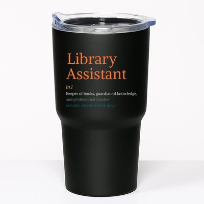 Library Assistant Definition Funny School Librarian Bookish Tumbler