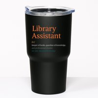 Library Assistant Definition Funny School Librarian Bookish Tumbler