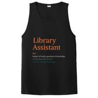 Library Assistant Definition Funny School Librarian Bookish PosiCharge Competitor Tank
