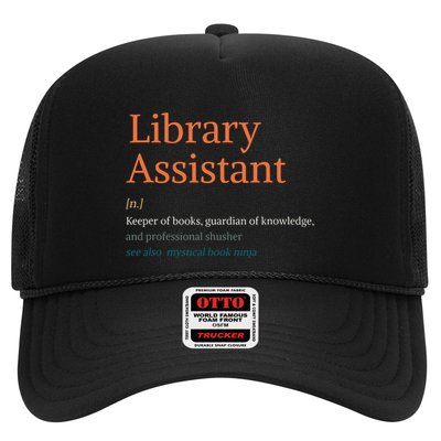 Library Assistant Definition Funny School Librarian Bookish Trucker Hat