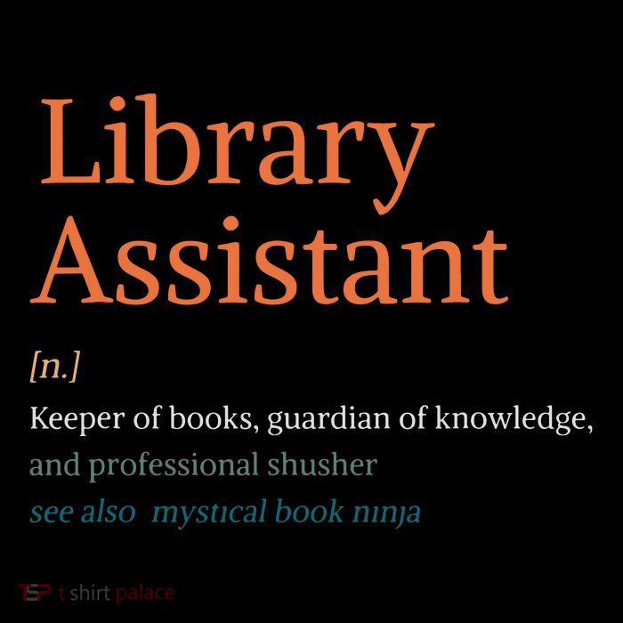 Library Assistant Definition Funny School Librarian Bookish Zip Tote Bag