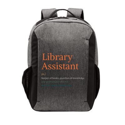 Library Assistant Definition Funny School Librarian Bookish Vector Backpack