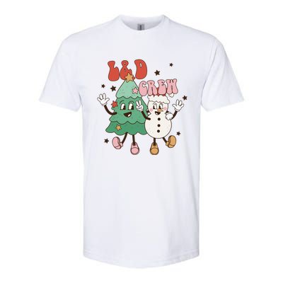 L And D Crew Groovy Retro Christmas L And D Nurse Christmas Tree Cool Gift Softstyle CVC T-Shirt