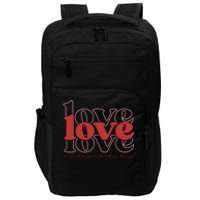 Love All Day Cute Valentines Day Impact Tech Backpack