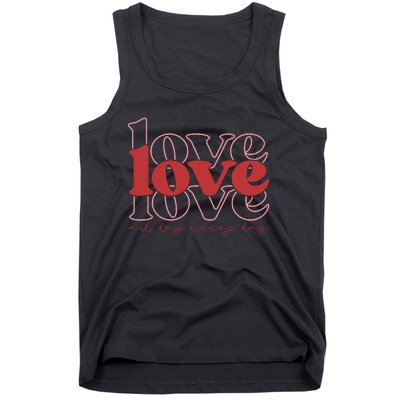 Love All Day Cute Valentines Day Tank Top