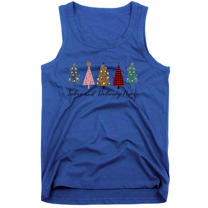 Labor And Delivery Nurse Christmas L And D Nurse Christmas Cool Gift Tank Top