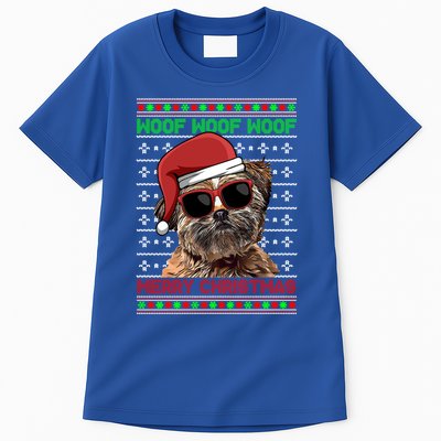Lhasa Apso Dog Funny Woof Merry Christmas Gift Tall T-Shirt