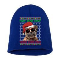 Lhasa Apso Dog Funny Woof Merry Christmas Gift Short Acrylic Beanie