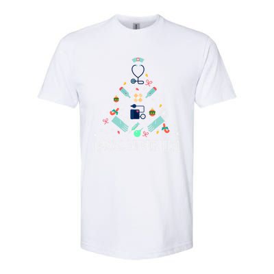 Labor And Delivery Nurse Christmas Rn Christmas Tree Cool Gift Softstyle CVC T-Shirt