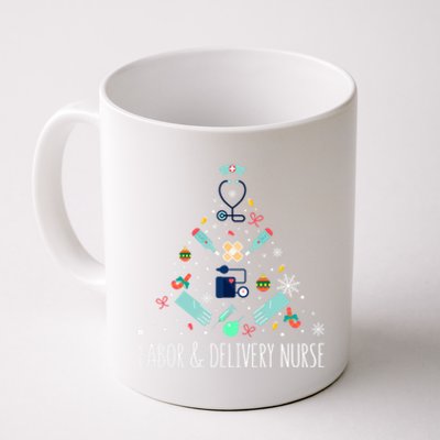 Labor And Delivery Nurse Christmas Rn Christmas Tree Cool Gift Coffee Mug