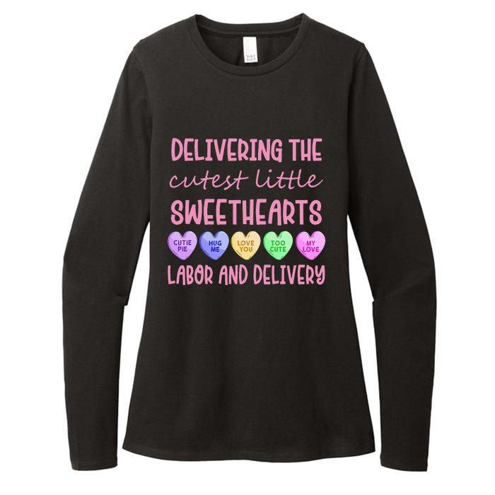 Labor and Delivery Nurse Valentine's Day, L&D nurse Womens CVC Long Sleeve Shirt