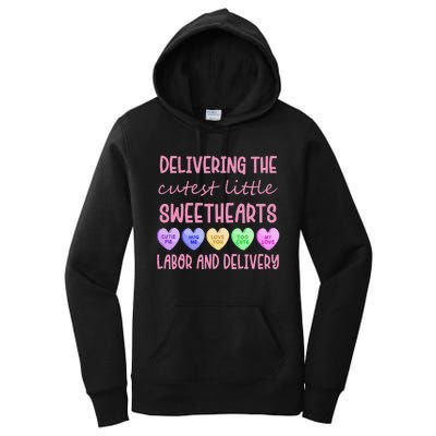 Labor and Delivery Nurse Valentine's Day, L&D nurse Women's Pullover Hoodie