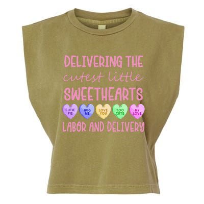 Labor and Delivery Nurse Valentine's Day, L&D nurse Garment-Dyed Women's Muscle Tee