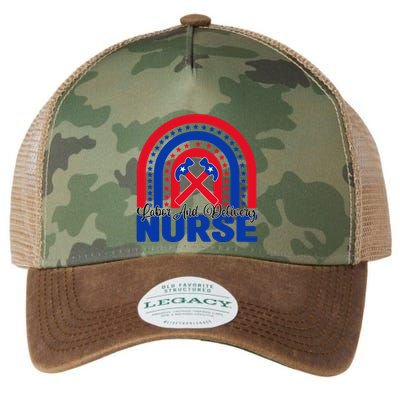 Labor And Delivery Nurse Labor Day Gift Legacy Tie Dye Trucker Hat