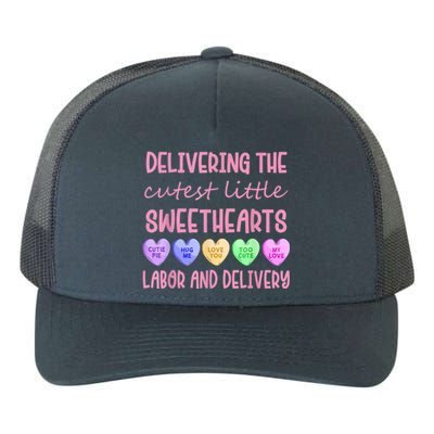 Labor And Delivery Nurse Valentine's Day, L&D Nurse Yupoong Adult 5-Panel Trucker Hat