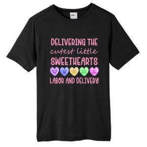 Labor And Delivery Nurse Valentine's Day, L&D Nurse Tall Fusion ChromaSoft Performance T-Shirt