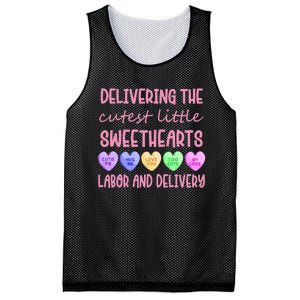 Labor And Delivery Nurse Valentine's Day, L&D Nurse Mesh Reversible Basketball Jersey Tank