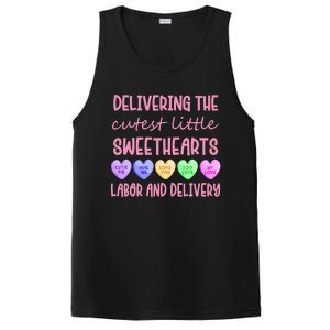 Labor And Delivery Nurse Valentine's Day, L&D Nurse PosiCharge Competitor Tank