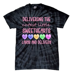 Labor And Delivery Nurse Valentine's Day, L&D Nurse Tie-Dye T-Shirt