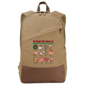 Labor And Delivery Christmas Labor And Delivery Nurse L&D Nurse Era Cotton Canvas Backpack